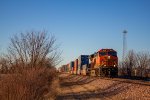 Eastbound BNSF S-FRESCO at Waldron Township